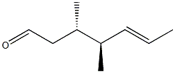 (3S,4S,5E)-3,4-Dimethyl-5-heptenal Struktur