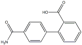 4'-Carbamoyl-1,1'-biphenyl-2-carboxylic acid Struktur