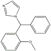 1-[(2-Methoxyphenyl)(phenyl)methyl]-1H-imidazole Struktur