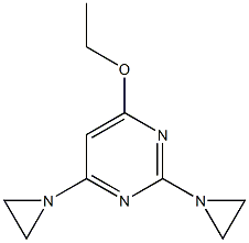 2,4-Bis(1-aziridinyl)-6-ethoxypyrimidine Struktur