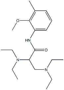 2,3-Bis(diethylamino)-N-(3-methyl-2-methoxyphenyl)propionamide Struktur