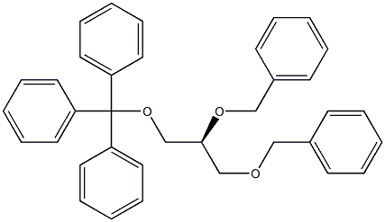 [S,(-)]-1-O,2-O-Dibenzyl-3-O-trityl-D-glycerol Struktur