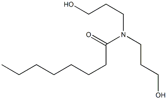 N,N-Bis(3-hydroxypropyl)octanamide Struktur