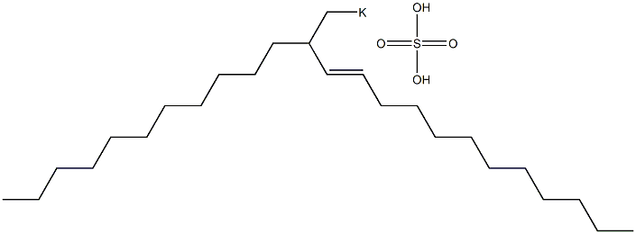 Sulfuric acid 2-undecyl-3-tetradecenyl=potassium ester salt Struktur