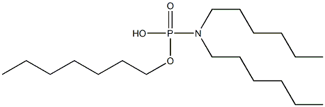 N,N-Dihexylamidophosphoric acid hydrogen heptyl ester Struktur