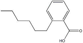 2-Hexylbenzoic acid Struktur