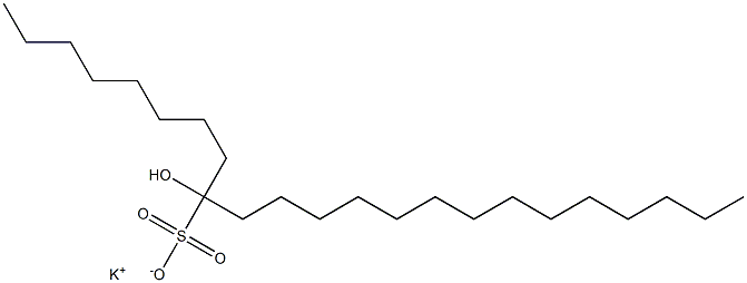 9-Hydroxytricosane-9-sulfonic acid potassium salt Struktur