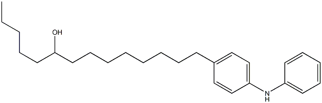 4-(9-Hydroxytetradecyl)phenylphenylamine Struktur