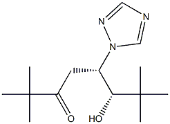 (5S,6S)-2,2,7,7-Tetramethyl-6-hydroxy-5-(1H-1,2,4-triazol-1-yl)-3-octanone Struktur