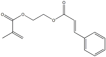 Methacrylic acid 2-cinnamoyloxyethyl ester Struktur