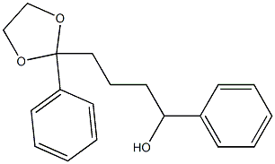 2-Phenyl-2-(4-hydroxy-4-phenylbutyl)-1,3-dioxolane Struktur