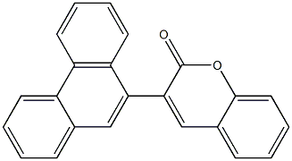 3-(9-Phenanthryl)-2H-1-benzopyran-2-one Struktur