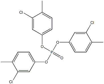 Phosphoric acid tris(3-chloro-4-methylphenyl) ester Struktur