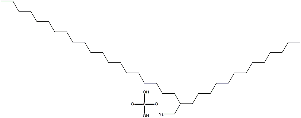 Sulfuric acid 2-tridecyldocosyl=sodium salt Struktur