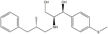 (1S,2S)-1-[4-(Methylthio)phenyl]-2-[[(S)-3-phenyl-2-methylpropyl]amino]-1,3-propanediol Struktur