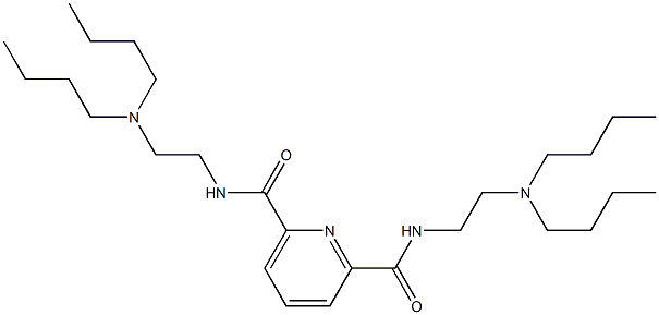 N,N'-Bis[2-(dibutylamino)ethyl]-2,6-pyridinedicarboxamide Struktur