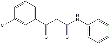 N-Phenyl-3-(3-chlorophenyl)-3-oxopropanamide Struktur