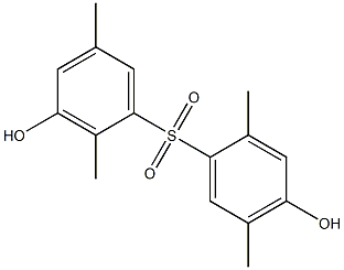 3,4'-Dihydroxy-2,2',5,5'-tetramethyl[sulfonylbisbenzene] Struktur