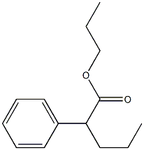 2-Phenylpentanoic acid propyl ester Struktur