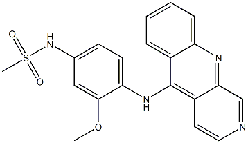 N-[4-[(Benzo[b][1,7]naphthyridin-5-yl)amino]-3-methoxyphenyl]methanesulfonamide Struktur