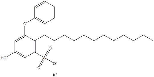 5-Hydroxy-2-dodecyl[oxybisbenzene]-3-sulfonic acid potassium salt Struktur