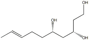 (6S,8S,2E)-2-Decene-6,8,10-triol Struktur