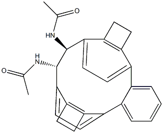 (1S,2S)-N,N'-Diacetyl-1,2-[o-phenylenebis(ethylene-4,1-phenylene)]-1,2-ethanediamine Struktur