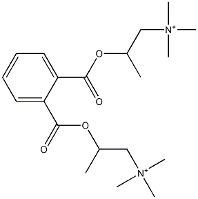 2,2'-(Phthaloylbisoxy)bis(N,N,N-trimethyl-1-propanaminium) Struktur