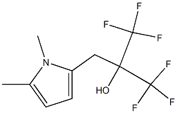 2-(1,5-Dimethyl-1H-pyrrol-2-yl)-1,1-bis(trifluoromethyl)ethanol Struktur