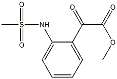 N-[2-[(Methoxycarbonyl)carbonyl]phenyl]methanesulfonamide Struktur