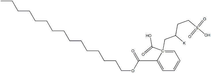 Phthalic acid 1-pentadecyl 2-(2-potassiosulfobutyl) ester Struktur