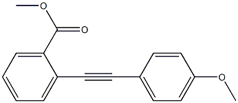 2-(4-Methoxyphenylethynyl)benzoic acid methyl ester Struktur