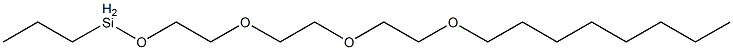 Propyl[2-[2-[2-(octyloxy)ethoxy]ethoxy]ethoxy]silane Struktur