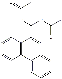 9-(Diacetoxymethyl)phenanthrene Struktur