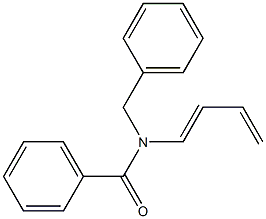 N-Benzyl-N-[(1E)-1,3-butadienyl]benzamide Struktur