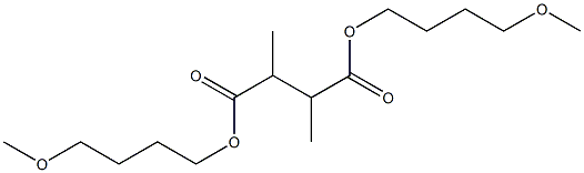 Butane-2,3-dicarboxylic acid bis(4-methoxybutyl) ester Struktur