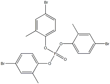 Phosphoric acid tris(4-bromo-2-methylphenyl) ester Struktur