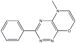 3-Phenyl-5-methyl-5H-1,2,4,5-tetraaza-8-oxanaphthalene Struktur