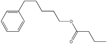 Butanoic acid 5-phenylpentyl ester Struktur