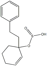 Sulfurous acid (2-phenylethyl)(2-cyclohexenyl) ester Struktur