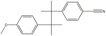 4-[2-(4-Methoxyphenyl)-1,1,2-trimethylpropyl]benzonitrile Struktur