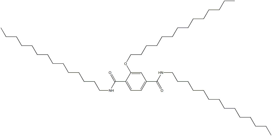 2-(Tetradecyloxy)-N,N'-ditetradecylterephthalamide Struktur