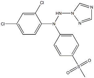 1-(1H-1,2,4-Triazol-1-yl)-2-[4-(methylsulfonyl)phenyl]-2-(2,4-dichlorophenyl)hydrazine Struktur