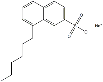 8-Hexyl-2-naphthalenesulfonic acid sodium salt Struktur