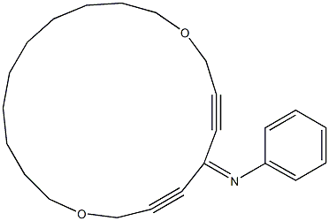 16-Phenylimino-1,12-dioxacyclononadeca-14,17-diyne Struktur