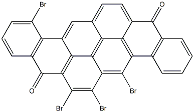 5,6,7,12-Tetrabromo-8,16-pyranthrenedione Struktur