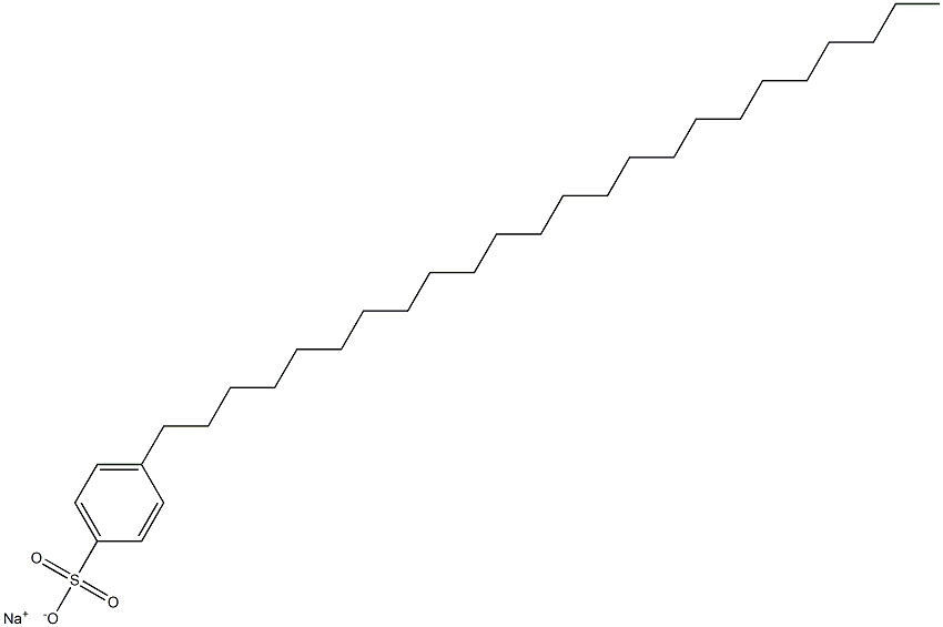 4-Tetracosylbenzenesulfonic acid sodium salt Struktur