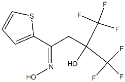 3-Hydroxy-1-(2-thienyl)-4,4,4-trifluoro-3-trifluoromethyl-1-butanone oxime Struktur