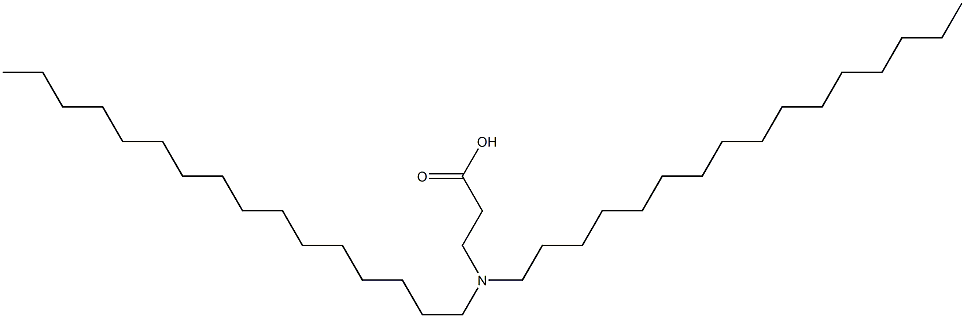 3-(Dihexadecylamino)propanoic acid Struktur