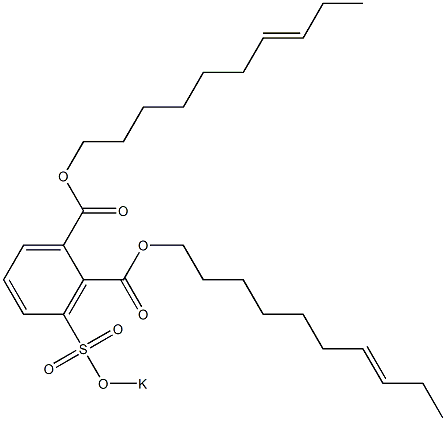 3-(Potassiosulfo)phthalic acid di(7-decenyl) ester Struktur